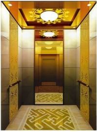 Alta velocidade de aço inoxidável do elevador do elevador do passageiro da linha fina para o prédio de escritórios